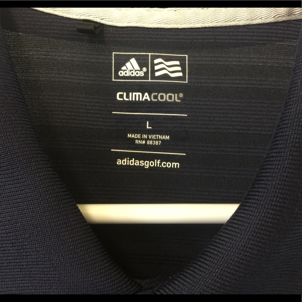 Adidas men’s golf shirt with logo Size L